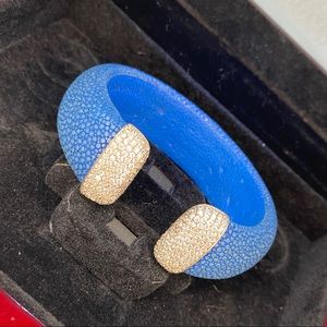 Beautiful royal blue Corolli leather cuff